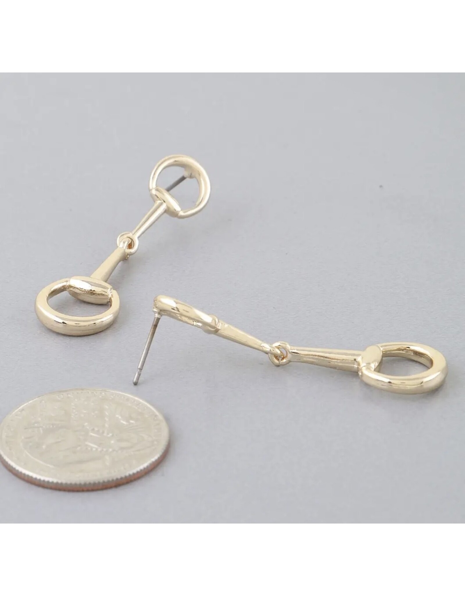 Toggle chain drop earrings