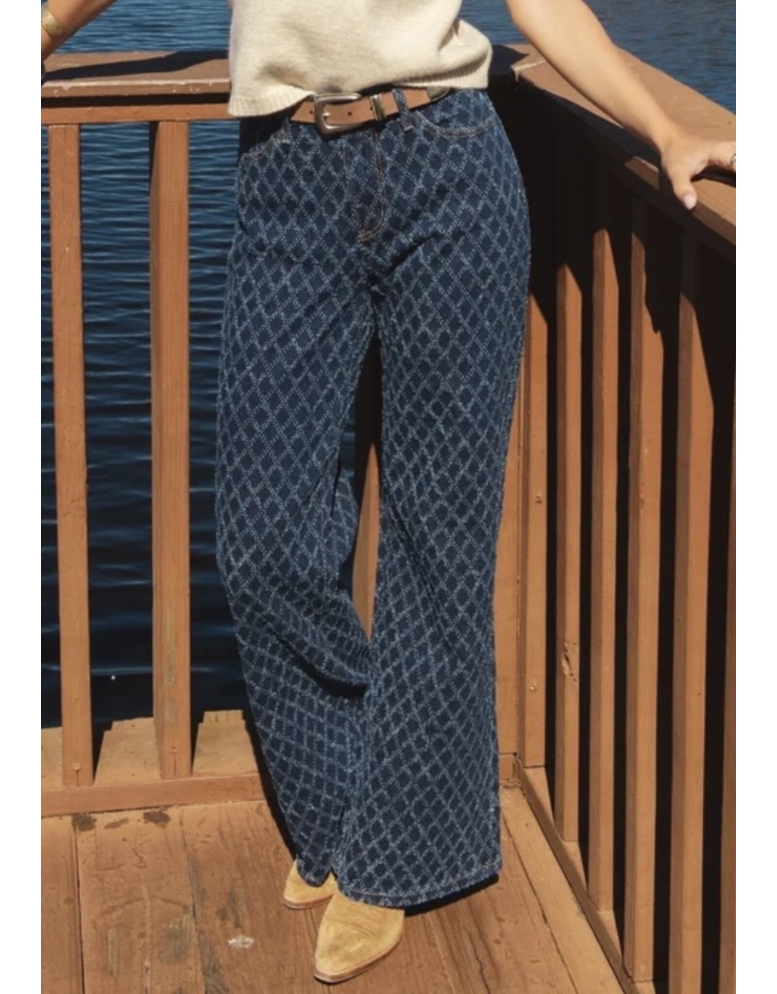 Elan Elan Diamond Denim Pants