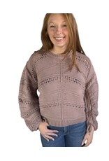 Elan Elan Knit Cinnamon Sweater