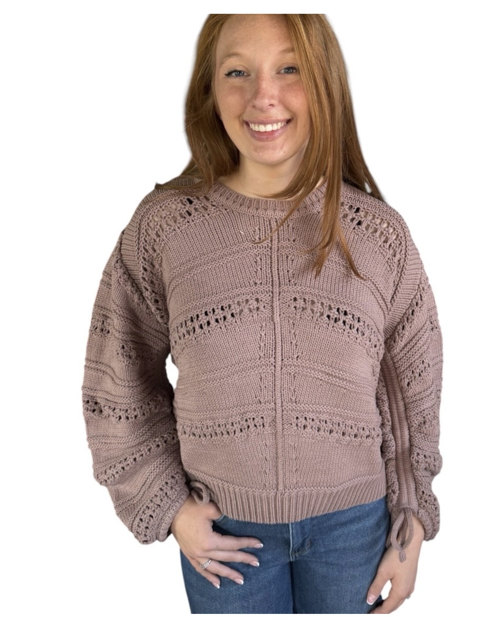 Elan Elan Knit Cinnamon Sweater