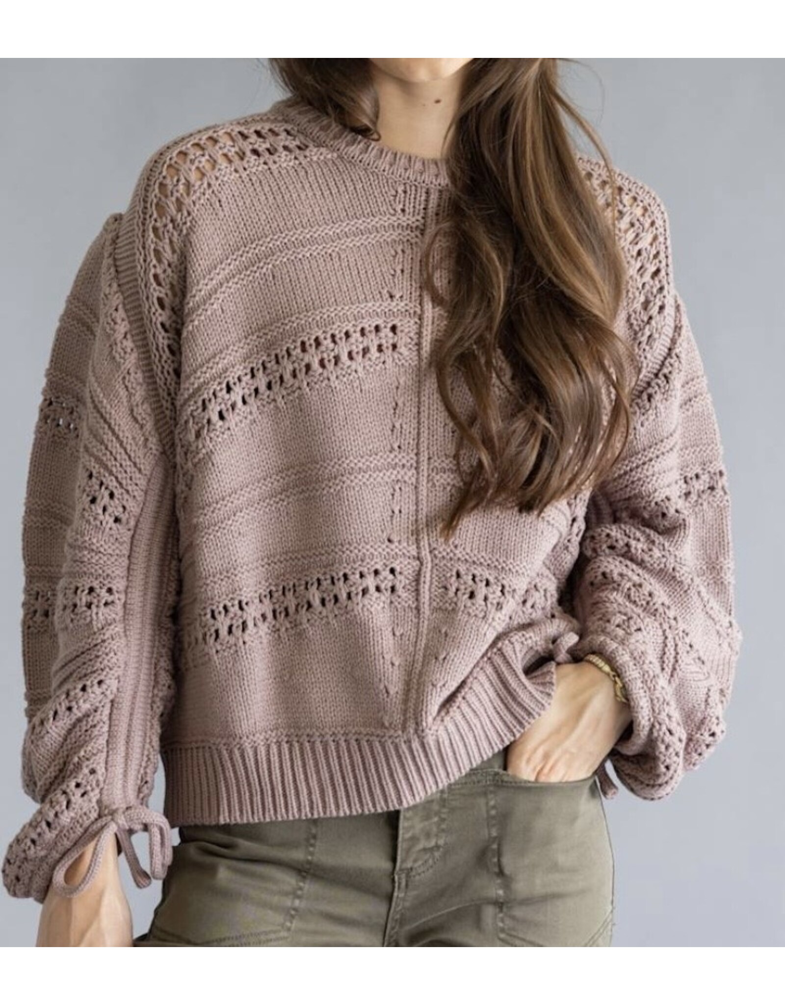 Elan Elan Knit Cinnamon Sweater
