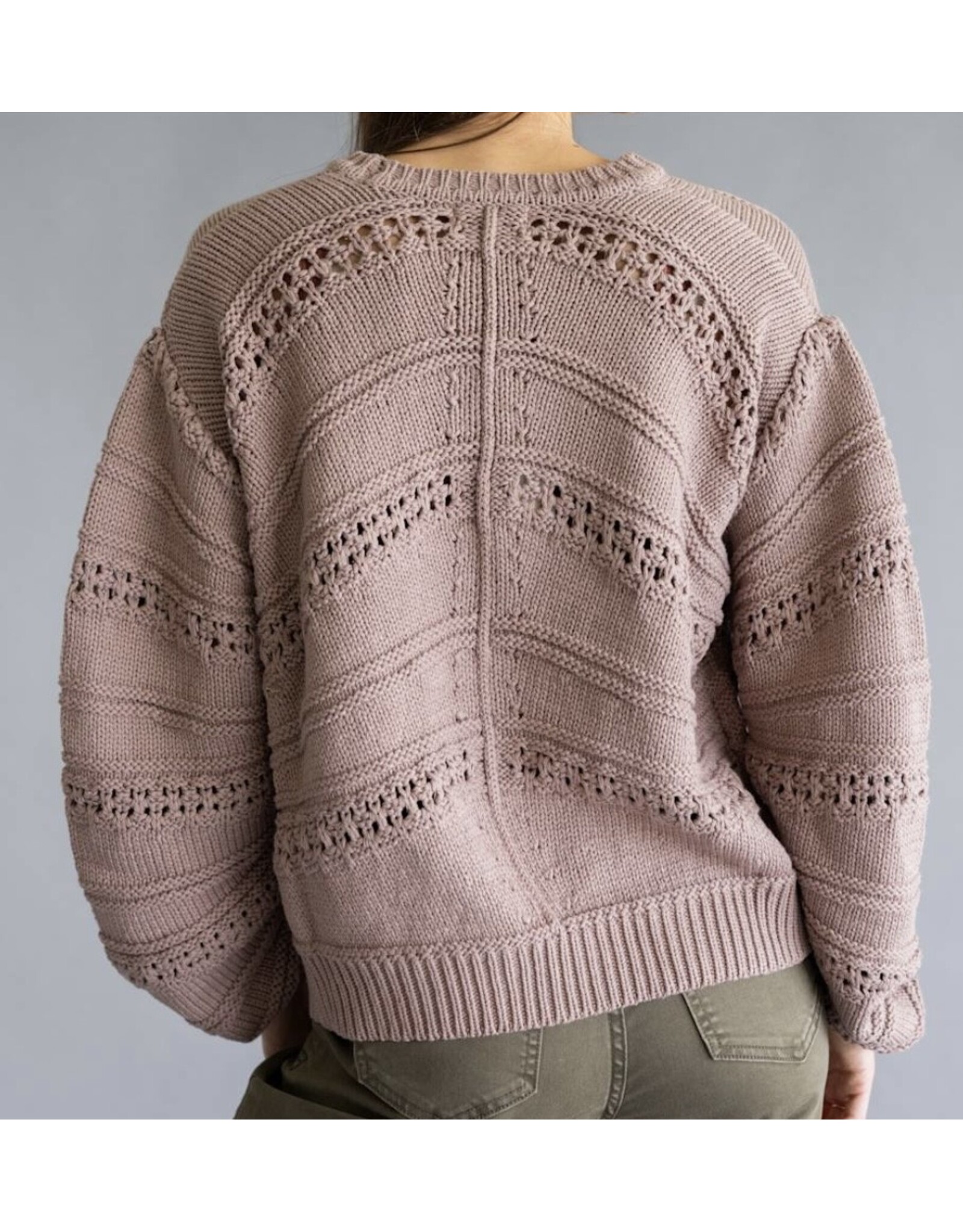 Elan Elan Knit Cinnamon Sweater