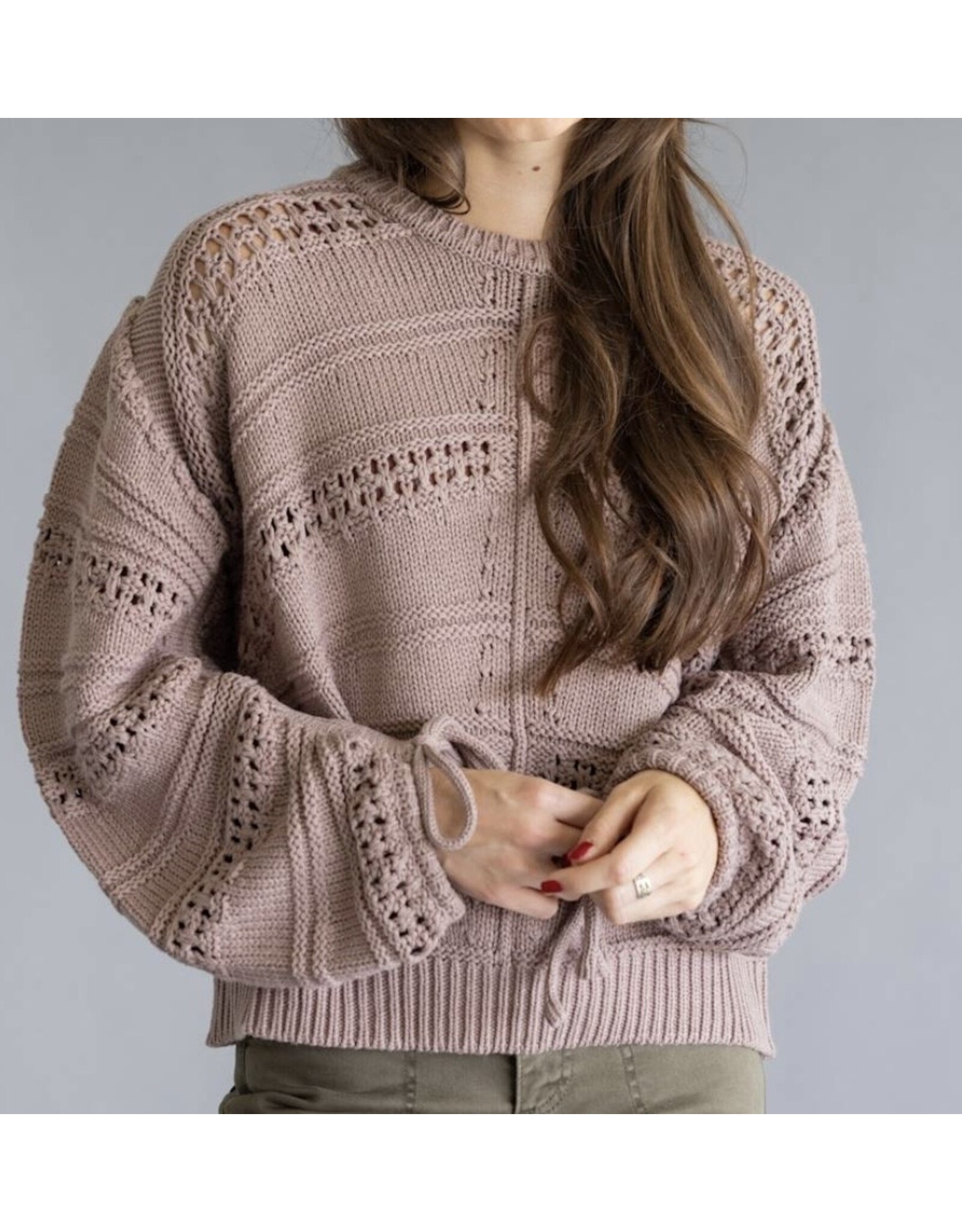 Elan Elan Knit Cinnamon Sweater