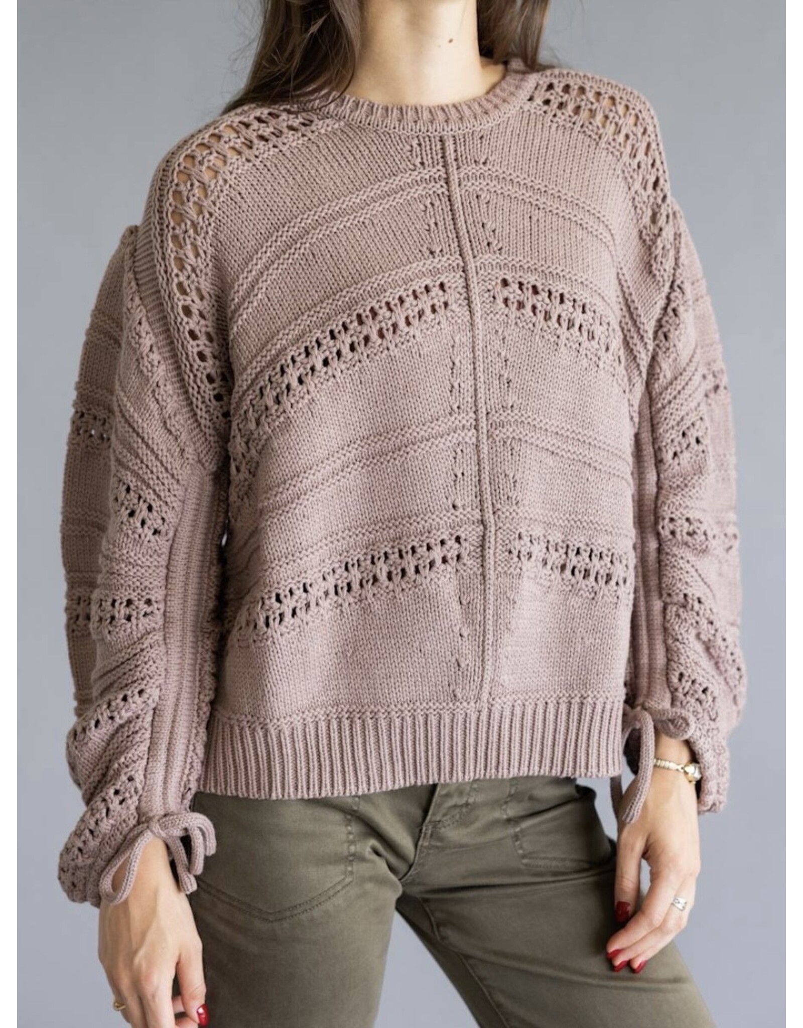 Elan Elan Knit Cinnamon Sweater