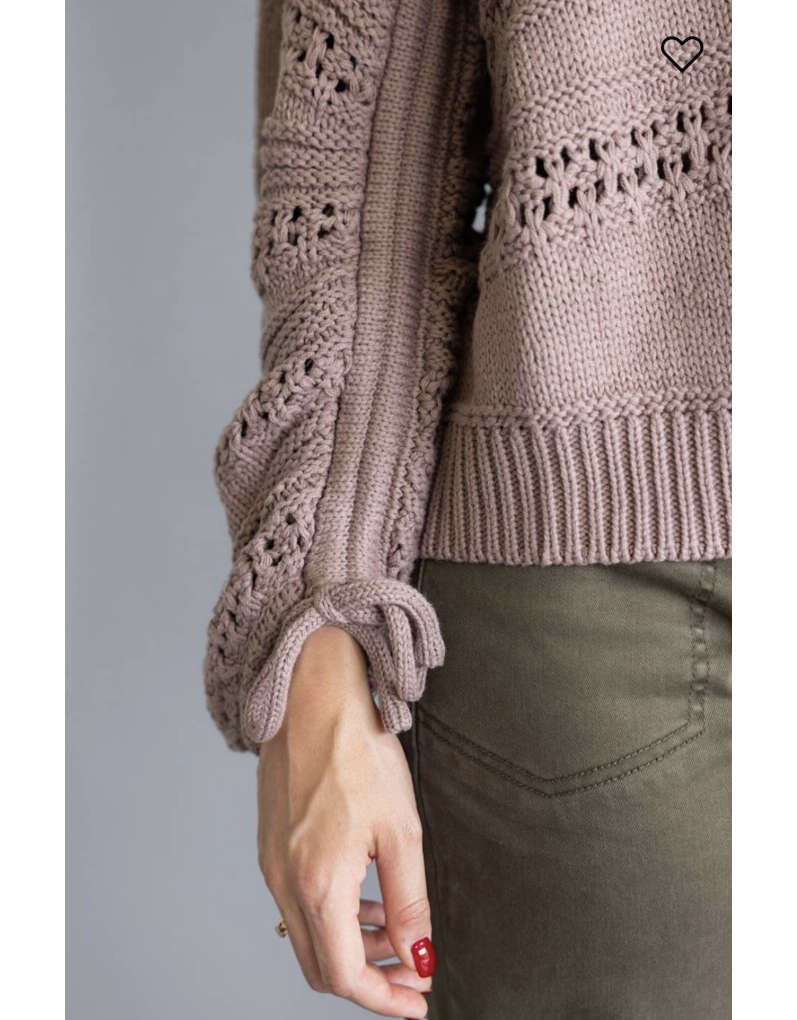 Elan Elan Knit Cinnamon Sweater