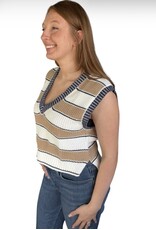Elan Elan Slate Sleeveless Sweater