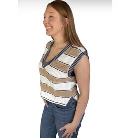 Elan Elan Slate Sleeveless Sweater