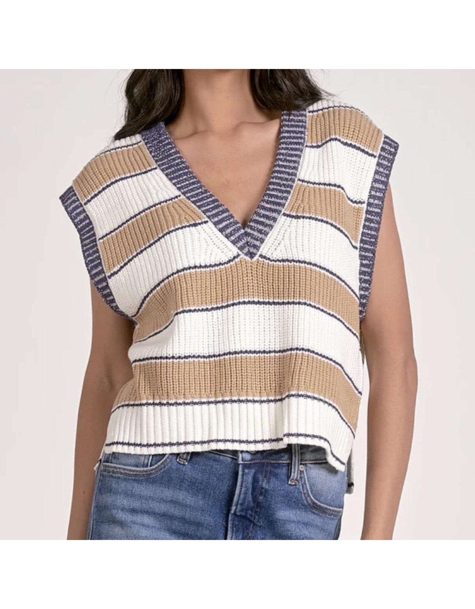 Elan Elan Slate Sleeveless Sweater