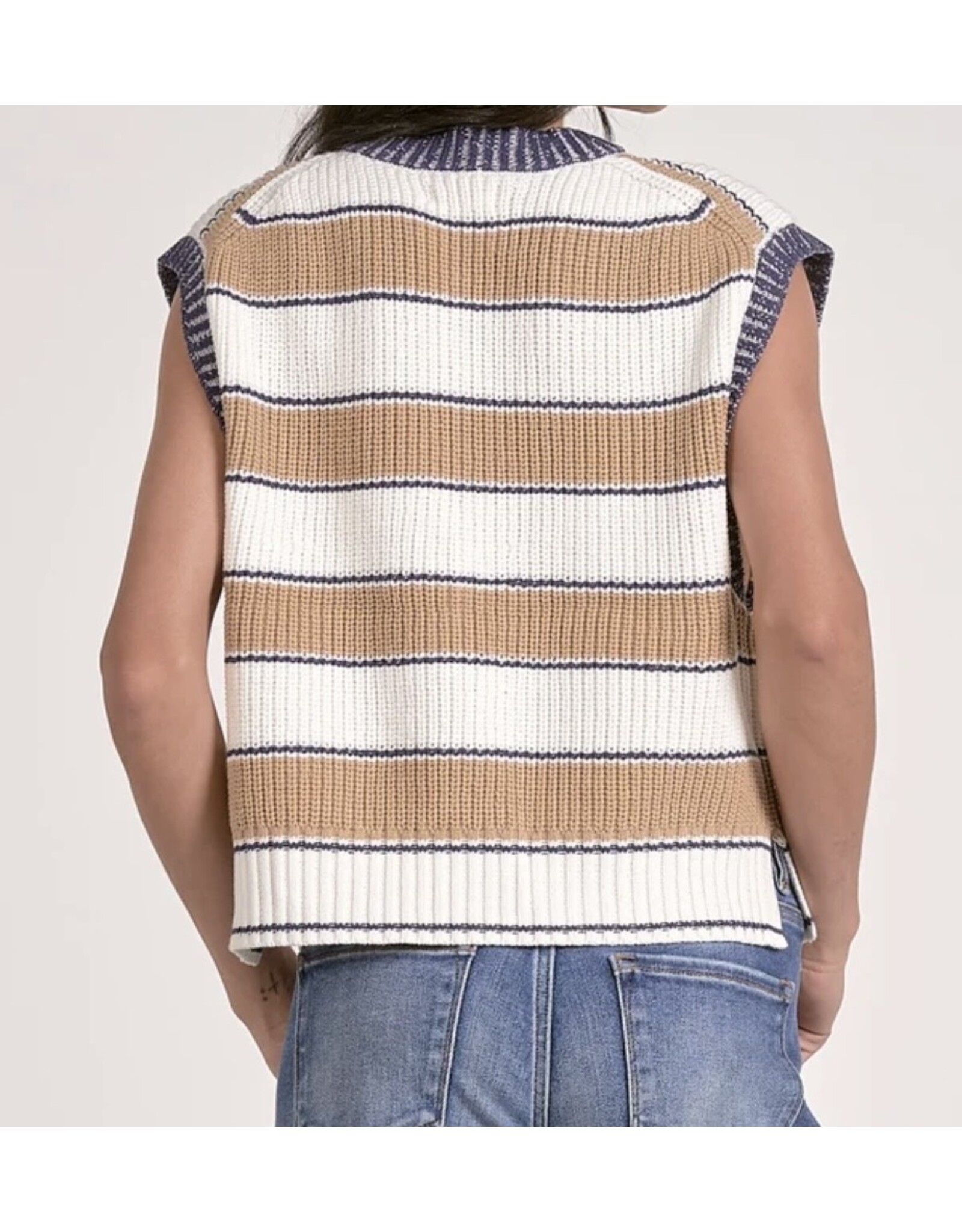 Elan Elan Slate Sleeveless Sweater