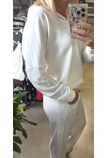 Ariella Ivory scuba hoodie