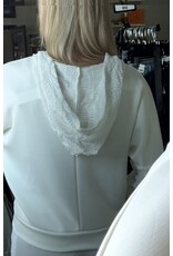 Ariella Ivory scuba hoodie