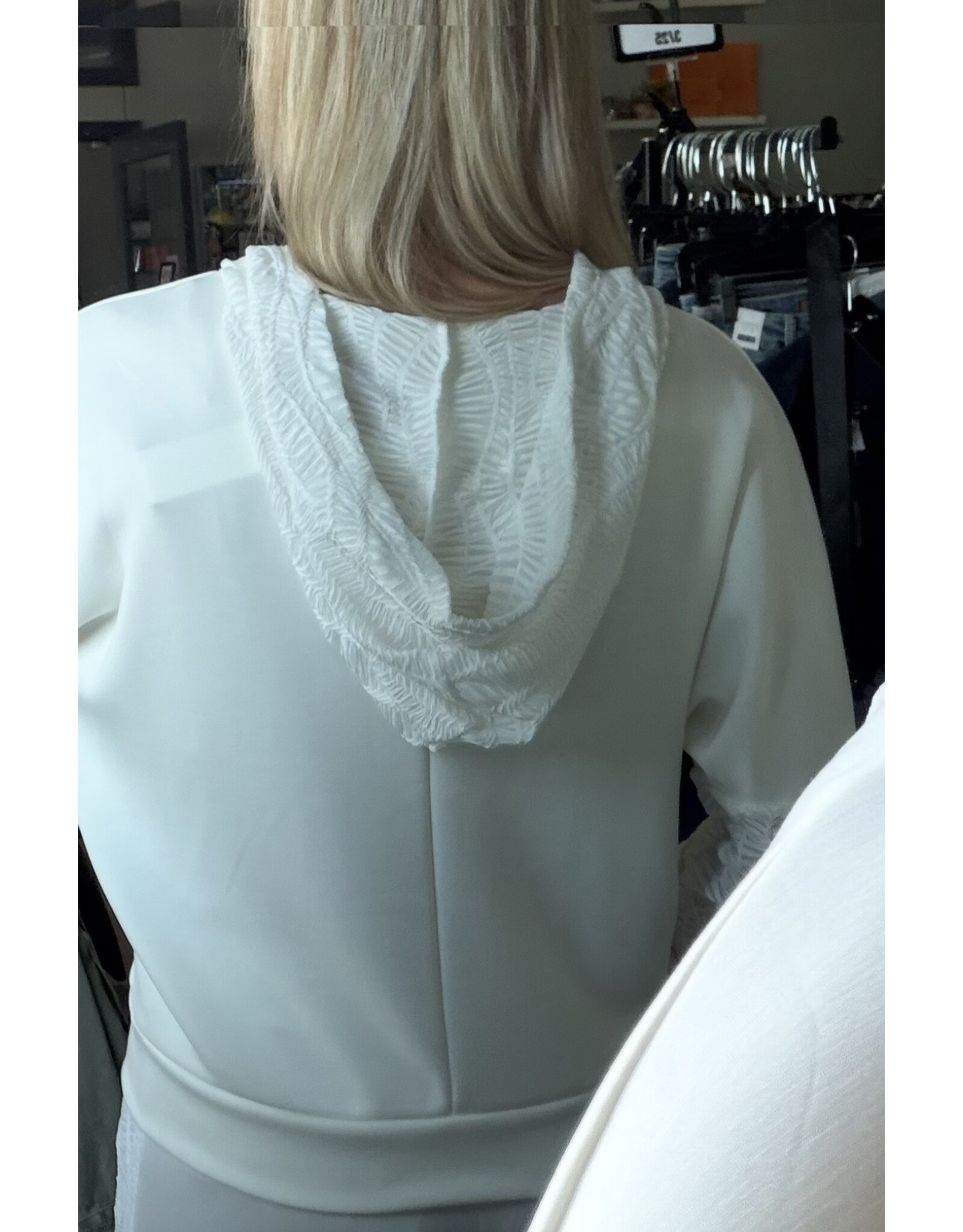 Ariella Ivory scuba hoodie