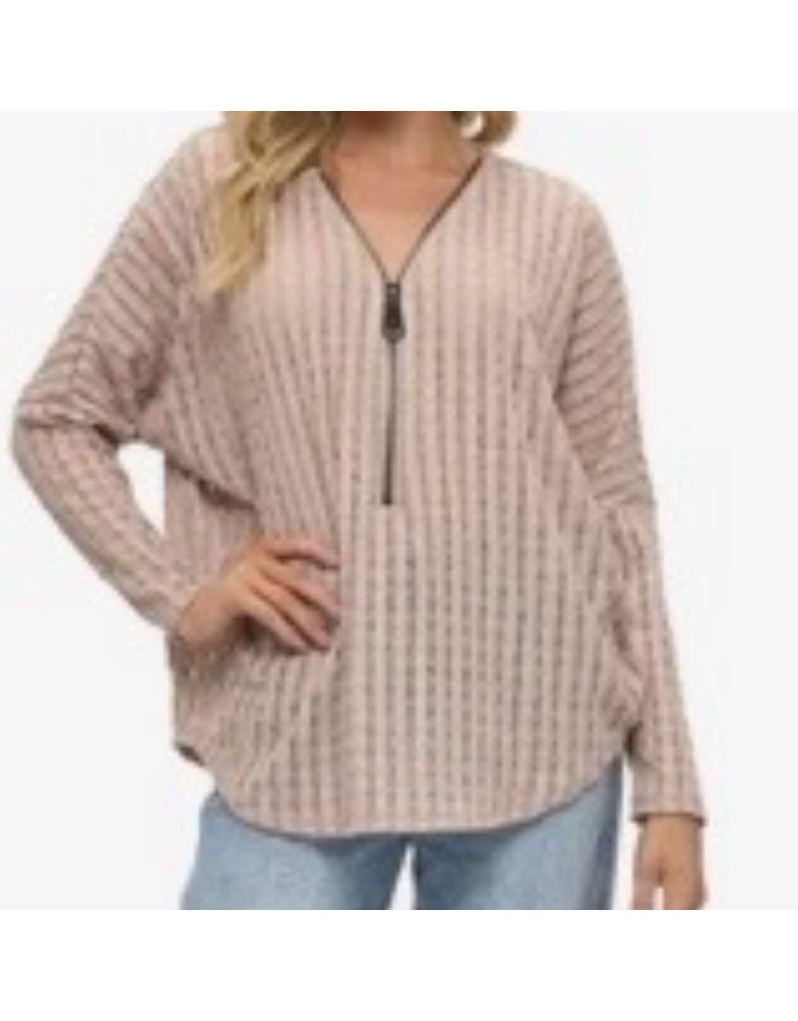 Ariella Popular dolman sleeve zipper top