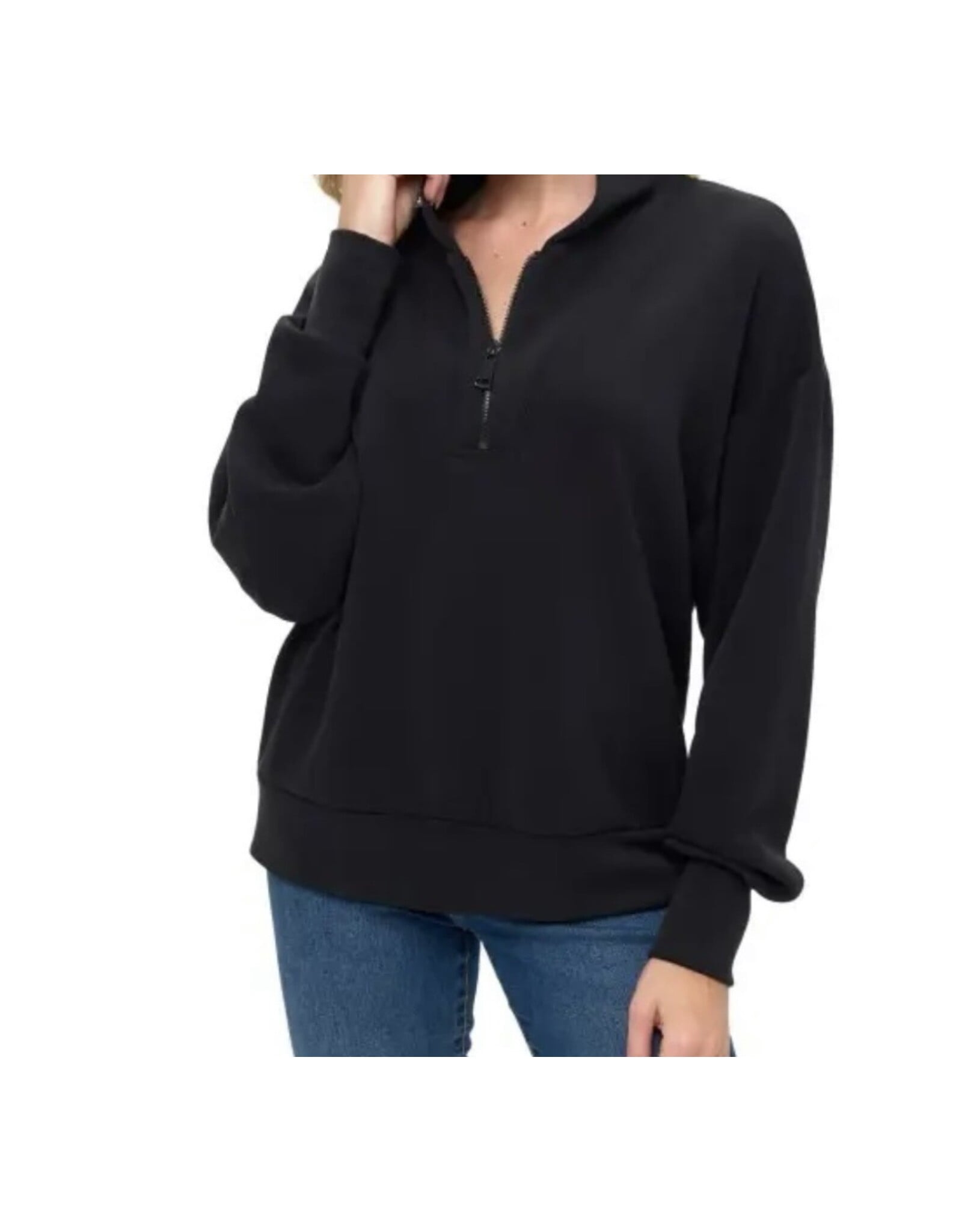Ariella Black hoodie with zipper