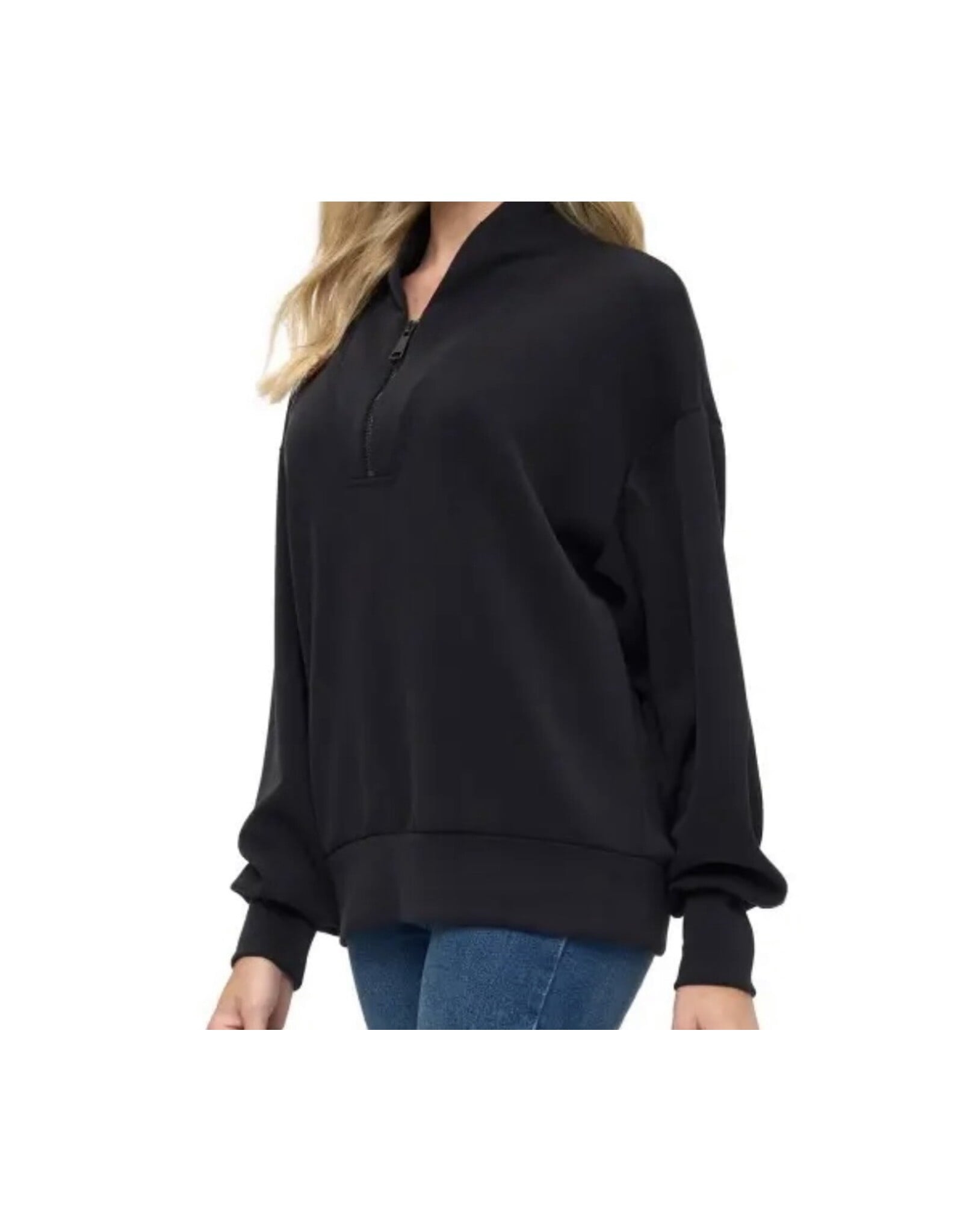 Ariella Black hoodie with zipper