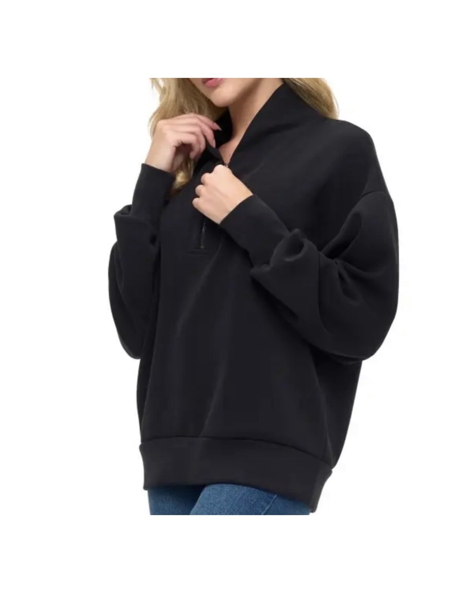Ariella Black hoodie with zipper