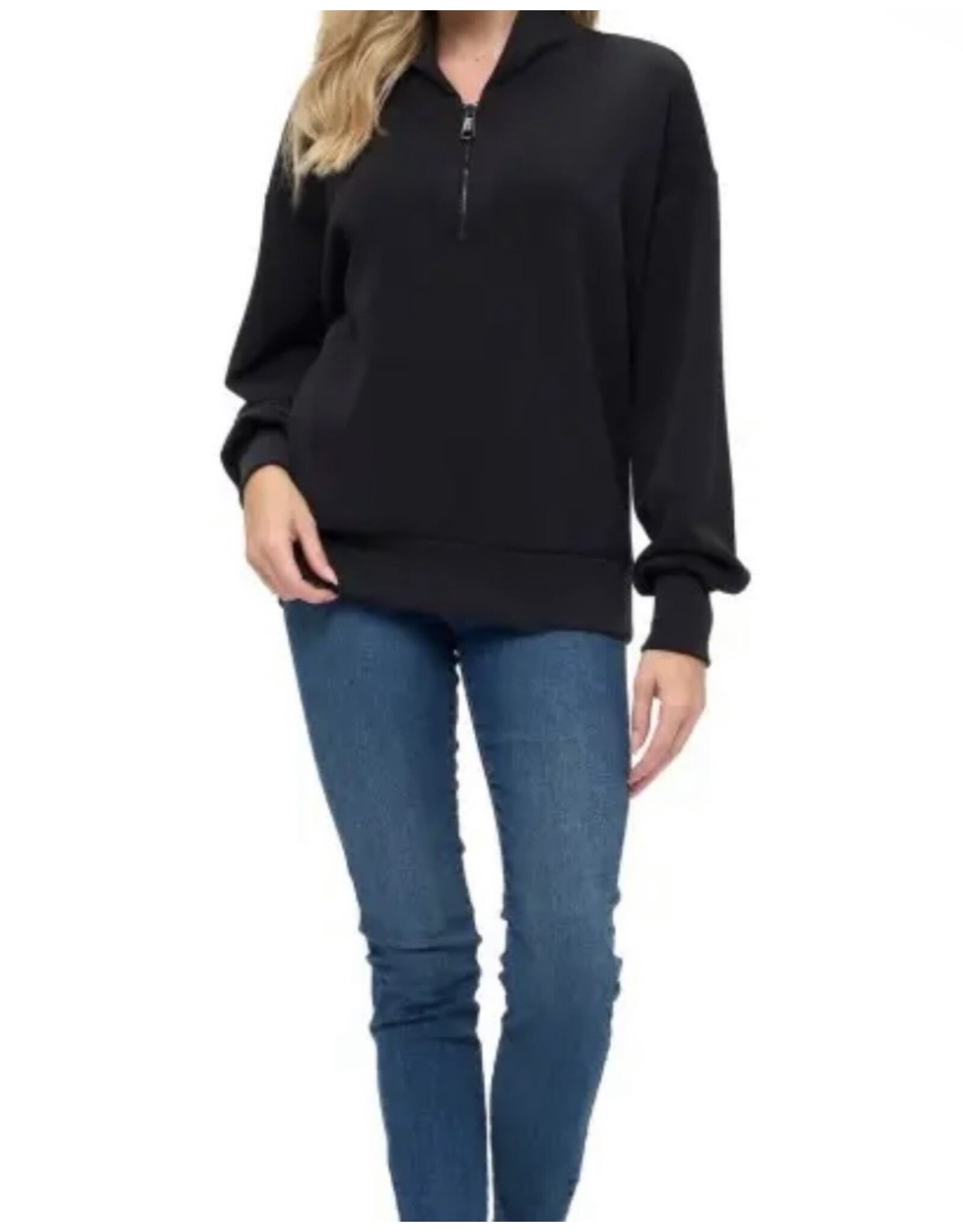 Ariella Black hoodie with zipper