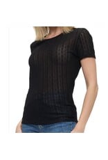 Ariella Black sheer lightweight top