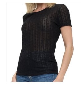 Ariella Black sheer lightweight top