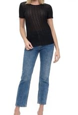 Ariella Black sheer lightweight top