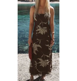 ZSupply Charisma Floral Midi Dress Dark Chocolate