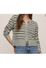 ZSupply Medina Stripe Cardigan Aqua Cloud