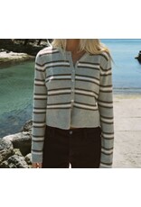ZSupply Medina Stripe Cardigan Aqua Cloud