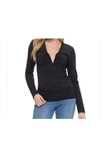 Ariella Ariella black plunge top