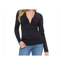 Ariella Ariella black plunge top