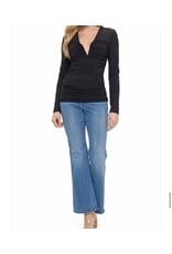 Ariella Ariella black plunge top