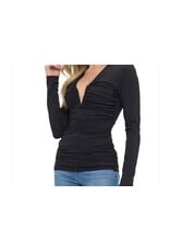 Ariella Ariella black plunge top
