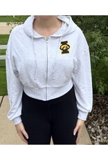 Tailgates, Tackles Hawkeye crop zip sweatshirt