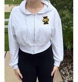Tailgates, Tackles Hawkeye crop zip sweatshirt