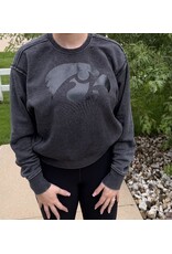 Black on black Hawkeye sweatshirt