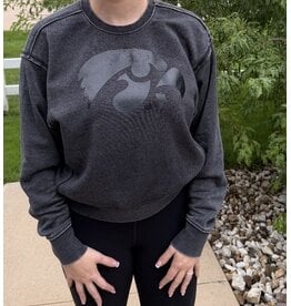 Black on black Hawkeye sweatshirt