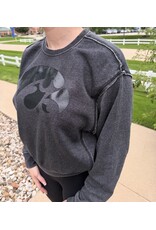 Black on black Hawkeye sweatshirt