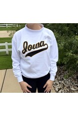 Mock neck cursive IOWA sweatshirt