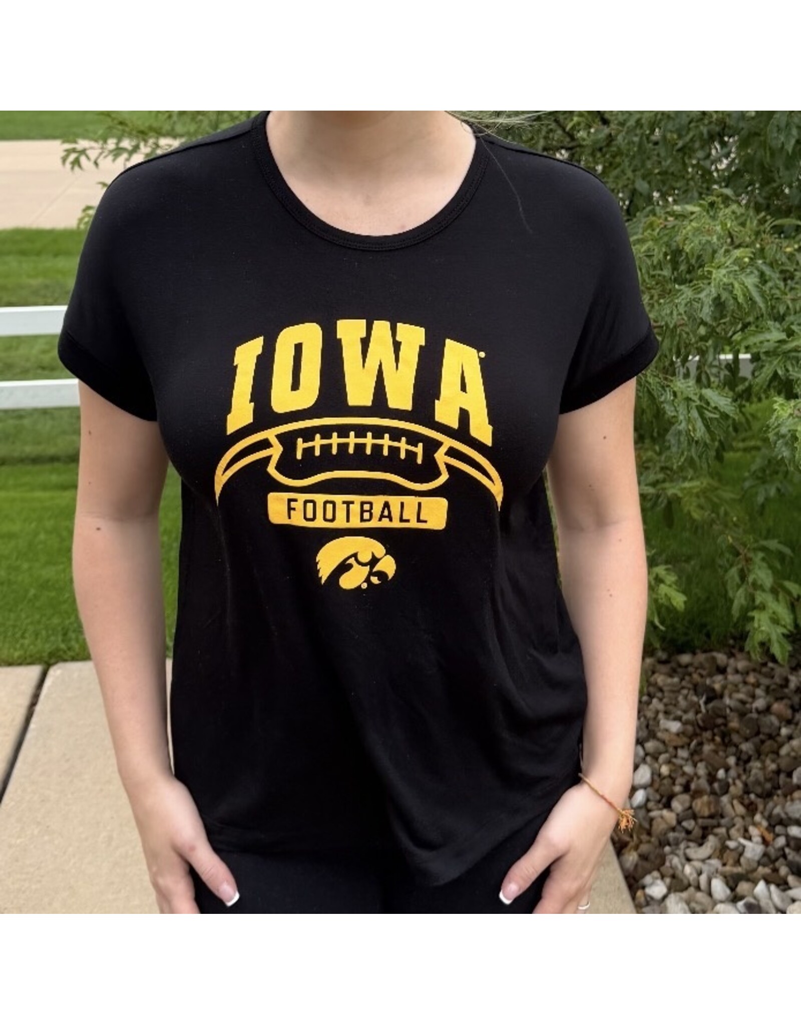 IOWA football tee