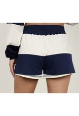 Blu pepper Wide Stripe Knit Shorts