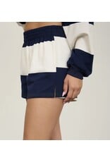Blu pepper Wide Stripe Knit Shorts