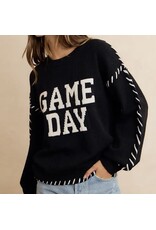 Gameday Contrast Stitch L/S Sweater