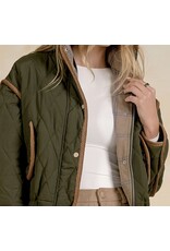 Elan Elan Puffer Jacket w/ Corduroy Trim