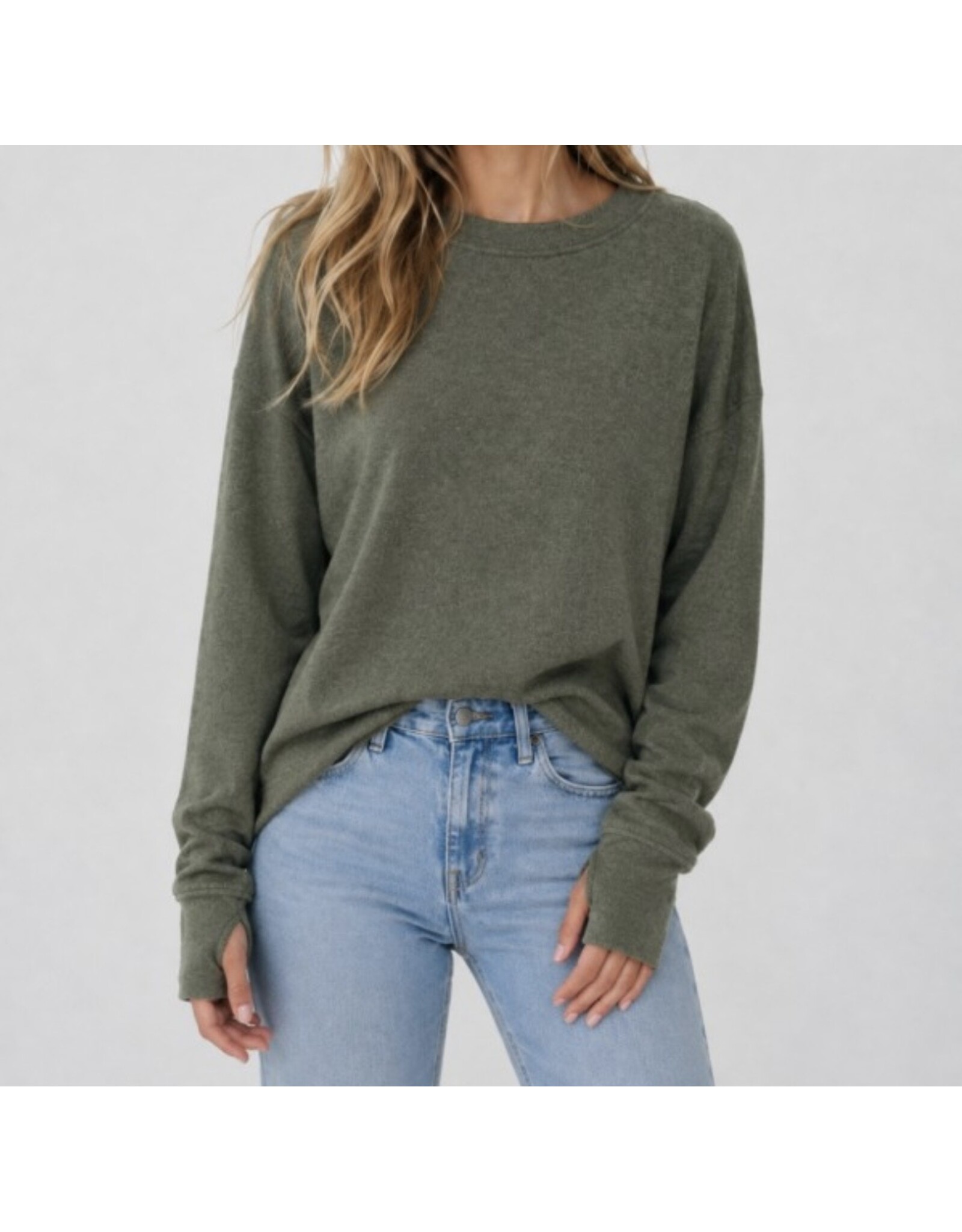 Wasabi hacci slub l/s crew