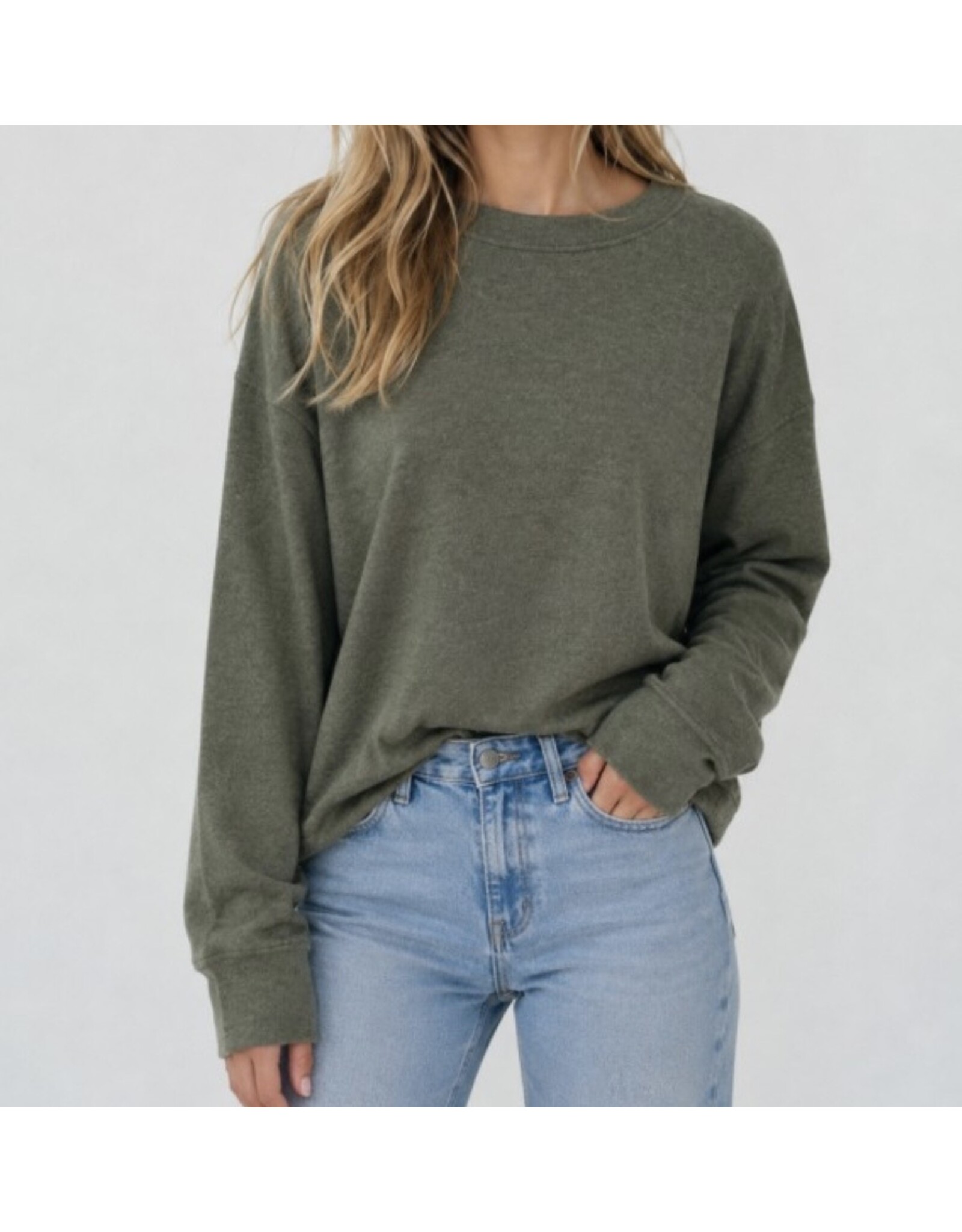 Wasabi hacci slub l/s crew