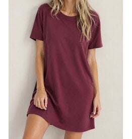 Wasabi Dress in techno cupro Burgundy
