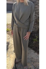 Wasabi techno cupro barrel pants