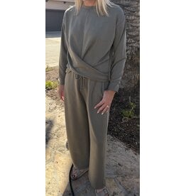 Wasabi techno cupro barrel pants