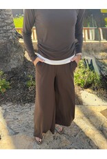 Wasabi Baby Rib Palazzo Pants