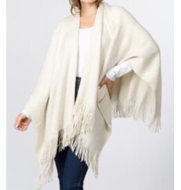 Gorgeous light metallic poncho