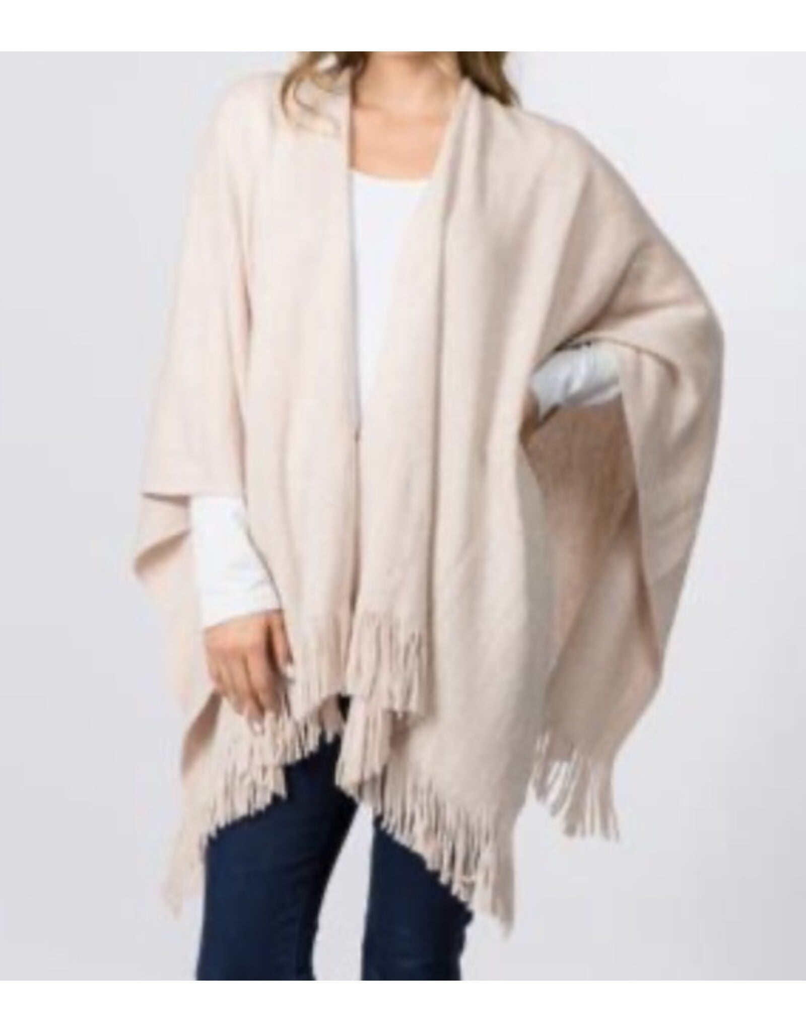 Gorgeous light metallic poncho